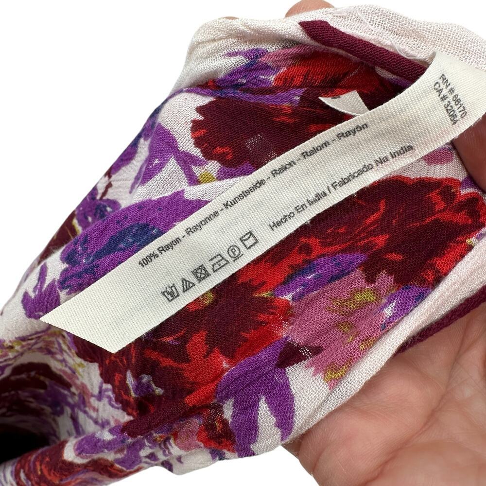 Free People Bali Wrapped In Blooms Shawl Kimono Wrap Berry Combo One‎ Size - Picture 12 of 12